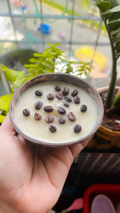 Coconut coffee infused candle